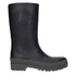 Christian Dior Rain Boots Black Rubber Cotton Ankle Boots for Women